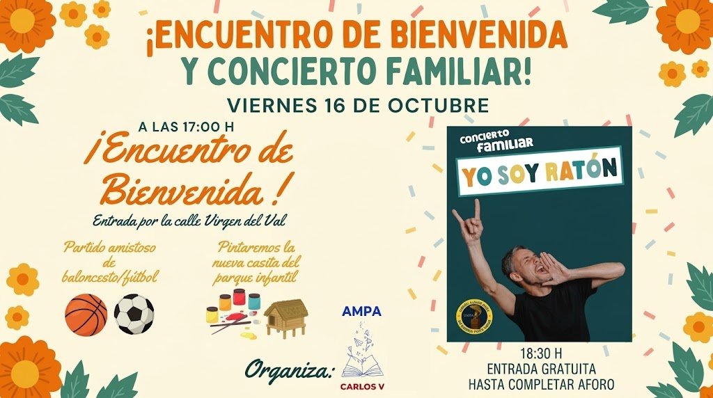 ENCUENTRO DE BIENVENIDA AL CURSO 2026-27